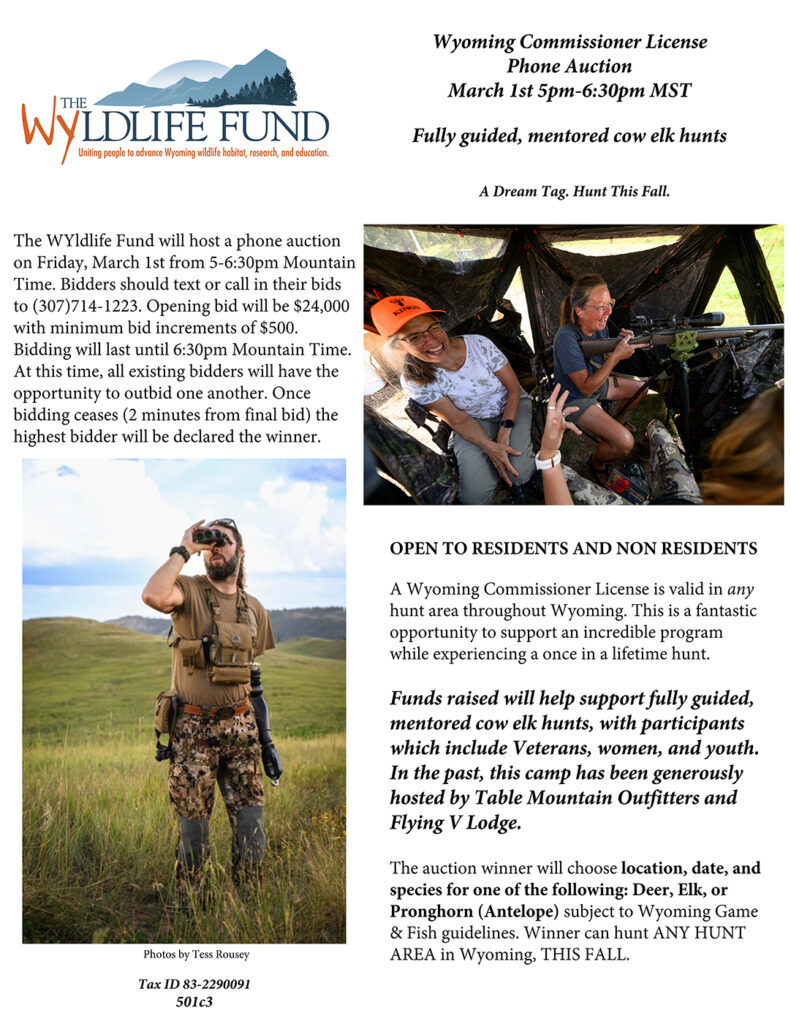 Bid On The Wyldlife Fund Wyoming Commissioner License